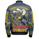 North Queensland Cowboys Christmas Custom Bomber Jacket - Christmas Knit Patterns Vintage Jersey Ugly Bomber Jacket