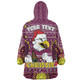 Manly Warringah Sea Eagles Christmas Custom Snug Hoodie - Christmas Knit Patterns Vintage Jersey Ugly Snug Hoodie