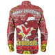 St. George Illawarra Dragons Christmas Custom Long Sleeve Shirt - Christmas Knit Patterns Vintage Jersey Ugly Long Sleeve Shirt