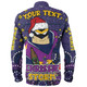 Melbourne Storm Christmas Custom Long Sleeve Shirt - Christmas Knit Patterns Vintage Jersey Ugly Long Sleeve Shirt