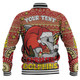 Redcliffe Dolphins Christmas Custom Baseball Jacket - Christmas Knit Patterns Vintage Jersey Ugly Baseball Jacket