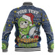 Canberra Raiders Christmas Custom Baseball Jacket - Christmas Knit Patterns Vintage Jersey Ugly Baseball Jacket