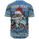 Cronulla-Sutherland Sharks Christmas Custom Baseball Shirt - Christmas Knit Patterns Vintage Jersey Ugly Baseball Shirt
