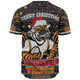 Wests Tigers Christmas Custom Baseball Shirt - Christmas Knit Patterns Vintage Jersey Ugly Baseball Shirt