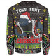 Penrith Panthers Christmas Custom Sweatshirt - Christmas Knit Patterns Vintage Jersey Ugly Sweatshirt