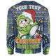 Canberra Raiders Christmas Custom Sweatshirt - Christmas Knit Patterns Vintage Jersey Ugly Sweatshirt