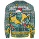 Australia Wallabies Christmas Custom Sweatshirt - Christmas Knit Patterns Vintage Jersey Ugly Sweatshirt