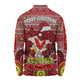 St. George Illawarra Dragons Christmas Custom Long Sleeve Polo Shirt - Christmas Knit Patterns Vintage Jersey Ugly Long Sleeve Polo Shirt