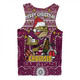 Queensland Cane Toads Christmas Custom Men Singlet - Christmas Knit Patterns Vintage Jersey Ugly Men Singlet