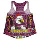 Manly Warringah Sea Eagles Christmas Custom Women Racerback Singlet - Christmas Knit Patterns Vintage Jersey Ugly Women Racerback Singlet