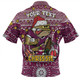 Queensland Cane Toads Christmas Custom Zip Polo Shirt - Christmas Knit Patterns Vintage Jersey Ugly Zip Polo Shirt