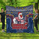 Sydney Roosters Christmas Custom Quilt - Christmas Knit Patterns Vintage Jersey Ugly Quilt
