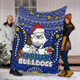 Canterbury-Bankstown Bulldogs Christmas Custom Blanket - Christmas Knit Patterns Vintage Jersey Ugly Blanket