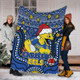 Parramatta Eels Christmas Custom Blanket - Christmas Knit Patterns Vintage Jersey Ugly Blanket