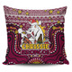 Brisbane Broncos Christmas Custom Pillow Cases - Christmas Knit Patterns Vintage Jersey Ugly Pillow Cases