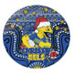 Parramatta Eels Christmas Custom Round Rug - Christmas Knit Patterns Vintage Jersey Ugly Round Rug