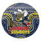 North Queensland Cowboys Christmas Custom Round Rug - Christmas Knit Patterns Vintage Jersey Ugly Round Rug