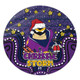 Melbourne Storm Christmas Custom Round Rug - Christmas Knit Patterns Vintage Jersey Ugly Round Rug