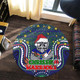 New Zealand Warriors Christmas Custom Round Rug - Christmas Knit Patterns Vintage Jersey Ugly Round Rug