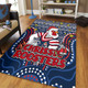 Sydney Roosters Christmas Custom Area Rug - Christmas Knit Patterns Vintage Jersey Ugly Area Rug