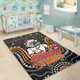 Wests Tigers Christmas Custom Area Rug - Christmas Knit Patterns Vintage Jersey Ugly Area Rug