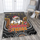 Wests Tigers Christmas Custom Area Rug - Christmas Knit Patterns Vintage Jersey Ugly Area Rug