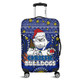 Canterbury-Bankstown Bulldogs Christmas Custom Luggage Cover - Christmas Knit Patterns Vintage Jersey Ugly Luggage Cover