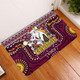 Brisbane Broncos Christmas Custom Doormat - Christmas Knit Patterns Vintage Jersey Ugly Doormat