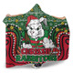 South Sydney Rabbitohs Custom Hooded Blanket - Christmas Knit Patterns Vintage Jersey Ugly Hooded Blanket