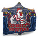 Sydney Roosters Christmas Custom Hooded Blanket - Christmas Knit Patterns Vintage Jersey Ugly Hooded Blanket