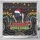 Penrith Panthers Christmas Custom Shower Curtain - Christmas Knit Patterns Vintage Jersey Ugly Shower Curtain