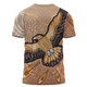 Australia Eagle Aboriginal T-shirt - Aboriginal Eagles With Feathers Aboriginal Dot Art Painting T-shirt