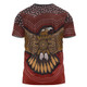 Australia Eagle Aboriginal T-shirt - Aboriginal Dot Art With Eagle Flying T-shirt