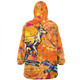 Australia Kangaroo Aboriginal Snug Hoodie - Australia Kangaroo And Goanna Snug Hoodie