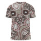 Australia Aboriginal T-shirt - Brown Aboriginal Dot Art Inspired T-shirt