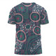 Australia Aboriginal T-shirt - Green Aboriginal Dot Art Inspired T-shirt