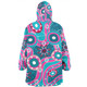 Australia Aboriginal Snug Hoodie - Pink Aboriginal Dot Art Inspired Snug Hoodie