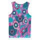 Australia Aboriginal Men Singlet - Pink Aboriginal Dot Art Inspired Men Singlet