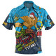 Gold Coast Titans Christmas Custom Polo Shirt - Let's Get Lit Chrisse Pressie Polo Shirt