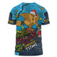 Gold Coast Titans Christmas Custom T-shirt - Let's Get Lit Chrisse Pressie T-shirt