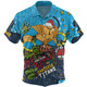 Gold Coast Titans Christmas Custom Hawaiian Shirt - Let's Get Lit Chrisse Pressie Hawaiian Shirt