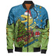 Parramatta Eels Christmas Custom Bomber Jacket - Let's Get Lit Chrisse Pressie Bomber Jacket