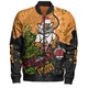 Wests Tigers Christmas Custom Bomber Jacket - Let's Get Lit Chrisse Pressie Bomber Jacket