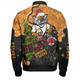 Wests Tigers Christmas Custom Bomber Jacket - Let's Get Lit Chrisse Pressie Bomber Jacket