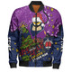 Melbourne Storm Christmas Custom Bomber Jacket - Let's Get Lit Chrisse Pressie Bomber Jacket