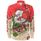 Redcliffe Dolphins Christmas Custom Long Sleeve Shirt - Let's Get Lit Chrisse Pressie Long Sleeve Shirt