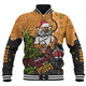 Wests Tigers Christmas Custom Baseball Jacket - Let's Get Lit Chrisse Pressie Baseball Jacket
