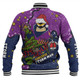 Melbourne Storm Christmas Custom Baseball Jacket - Let's Get Lit Chrisse Pressie Baseball Jacket