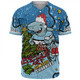 Cronulla-Sutherland Sharks Christmas Custom Baseball Shirt - Let's Get Lit Chrisse Pressie Baseball Shirt
