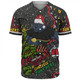 Penrith Panthers Christmas Custom Baseball Shirt - Let's Get Lit Chrisse Pressie Baseball Shirt